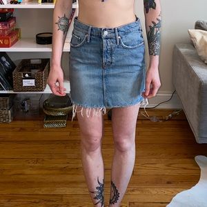 Mother Denim Mini Skirt